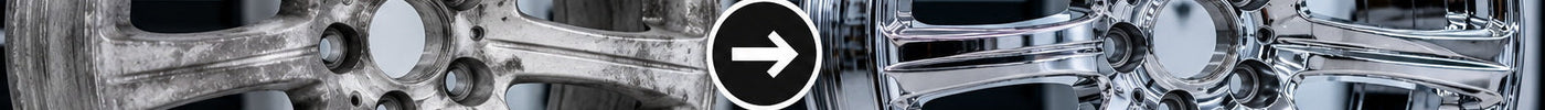 Alufelge vorher nachher Entlackung und Neulackierung von WT-Direct