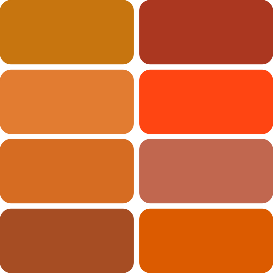 RAL Orangetöne Farben Lacke