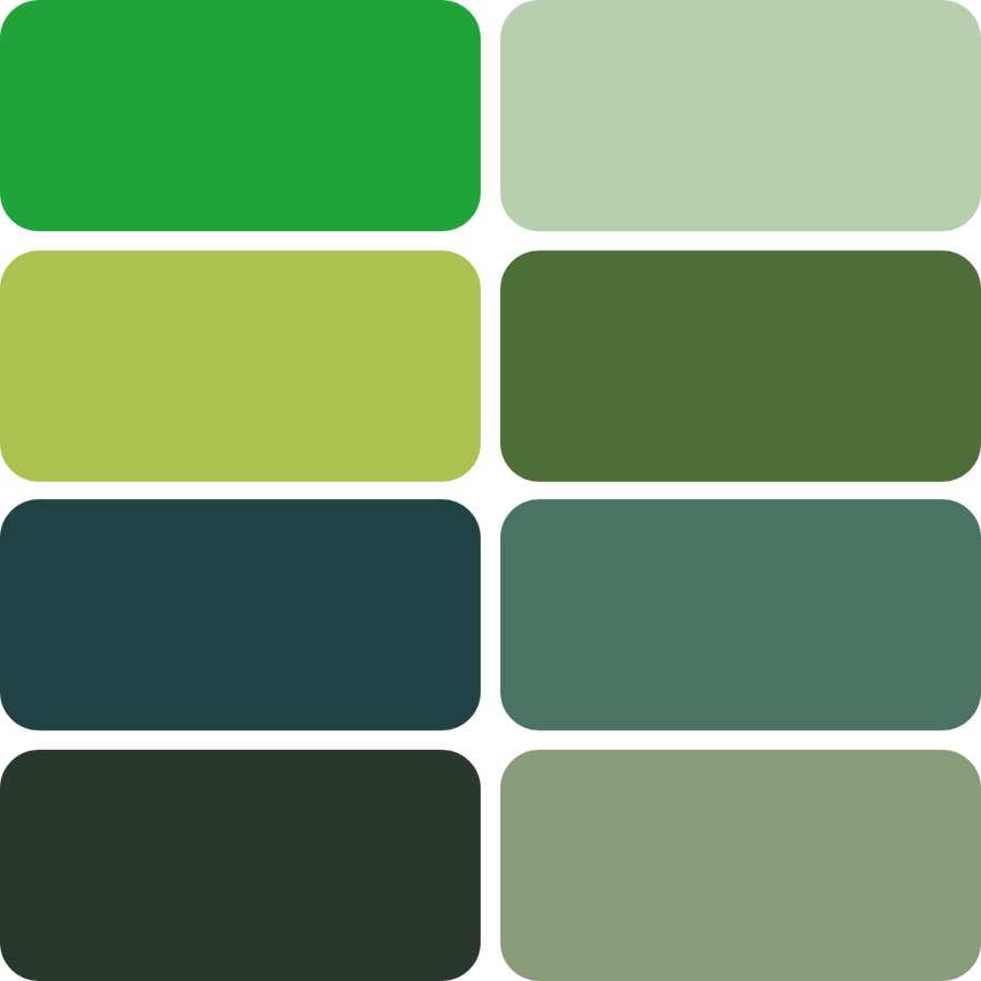 RAL Grüntöne Farben Lacke