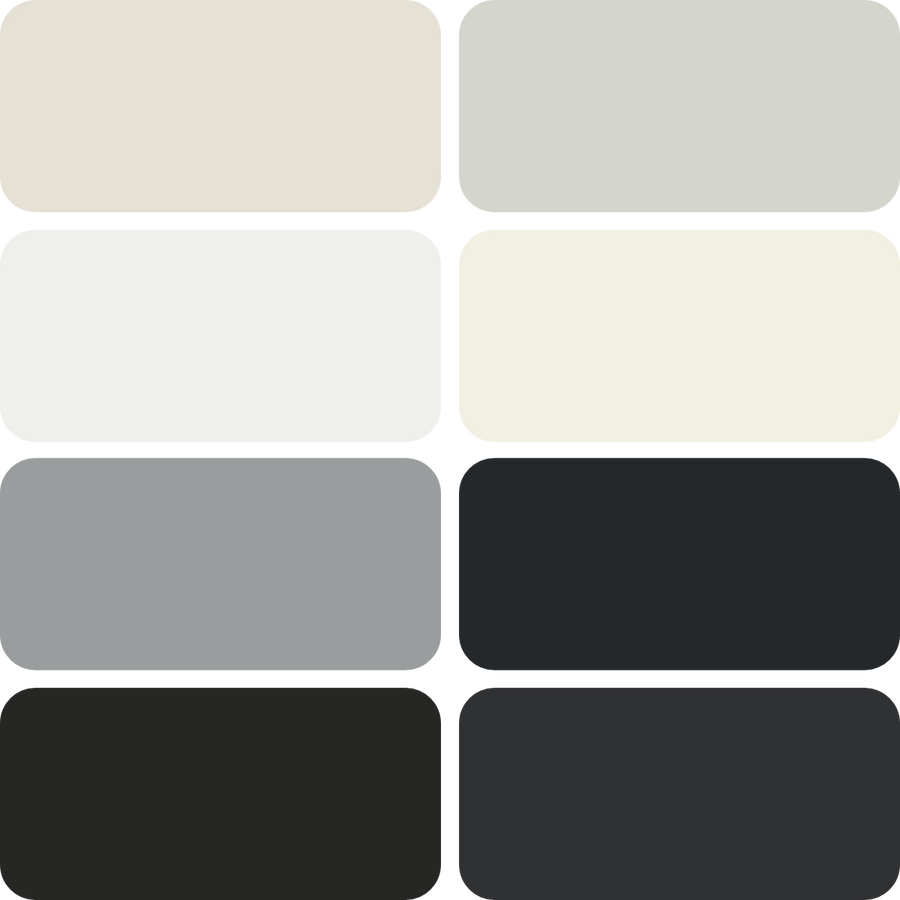 RAL Weiß-Schwarztöne Farben Lacke