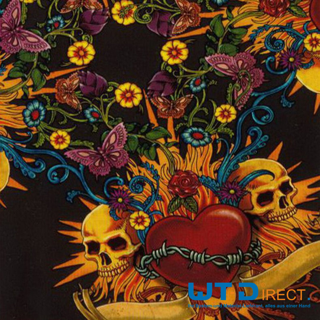 Wassertransferdruck Folien im Skull Design