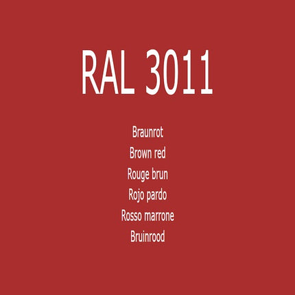 RAL 3011 Braunrot Lack in 1K Lack