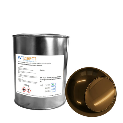 Silberschutzlack Dunkelgold 1K für SprayVerchromen - WT-Direct