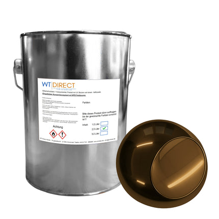 Silberschutzlack Dunkelgold 1K für SprayVerchromen - WT-Direct