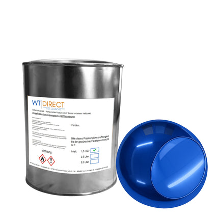 Silberschutzlack Königsblau 1K für SprayVerchromen - WT-Direct