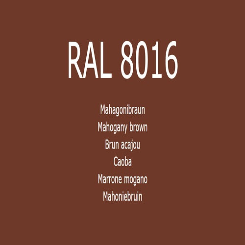 RAL 8016 Mahagonibraun in 1K Lack