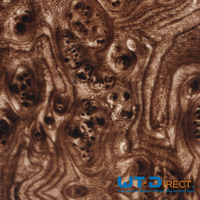 Wassertransferdruck Folie Wurzelnuss Dunkel A-007