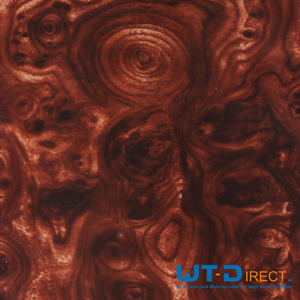 Wassertransferdruck Folie Wurzelnuss Grob Dunkel A-018-1