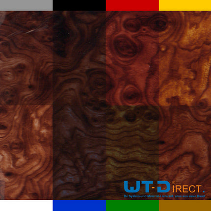 Wassertransferdruck Folie Wurzelnuss Grob Dunkel A-018-1