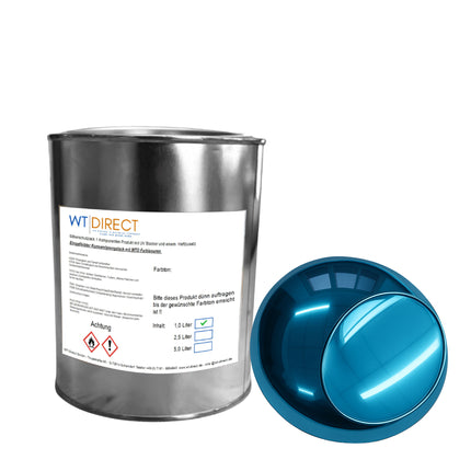 Silberschutzlack Aqua Blau 1K für SprayVerchromen - WT-Direct