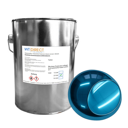 Silberschutzlack Aqua Blau 1K für SprayVerchromen - WT-Direct