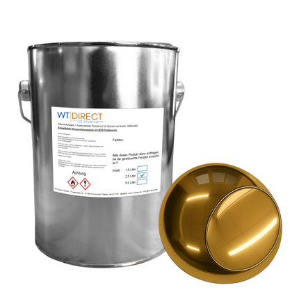 Silberschutzlack Altgold 1K für SprayVerchromen - WT-Direct