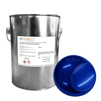 Silberschutzlack Cobalt Blau 1K für SprayVerchromen - WT-Direct