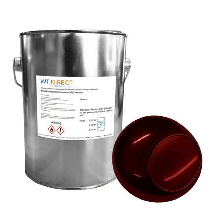 Silberschutzlack Dunkelrot 1K für SprayVerchromen - WT-Direct