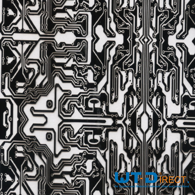 Wassertransferdruck Folie Schwarz Platinen I-048