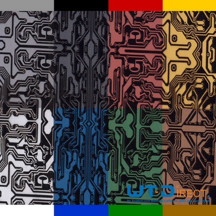 Wassertransferdruck Folie Schwarz Platinen I-048