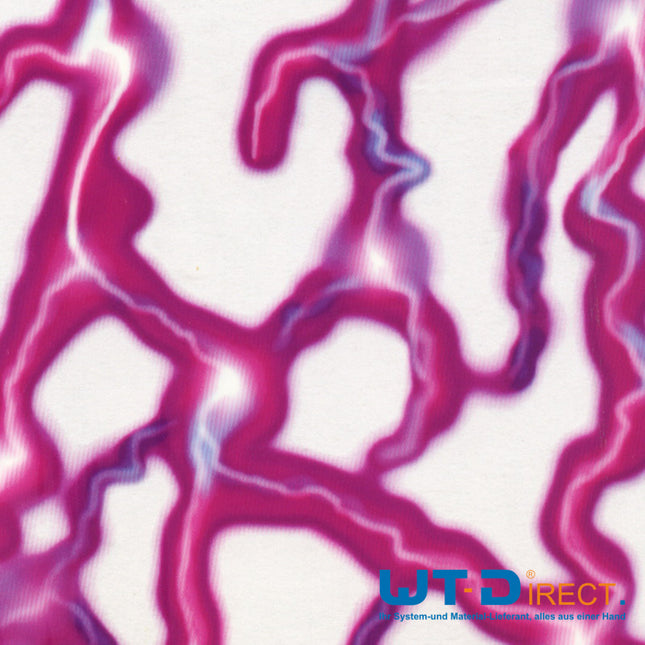 Wassertransferdruck Folie Blitze Pink/Lila Grob I-077-1