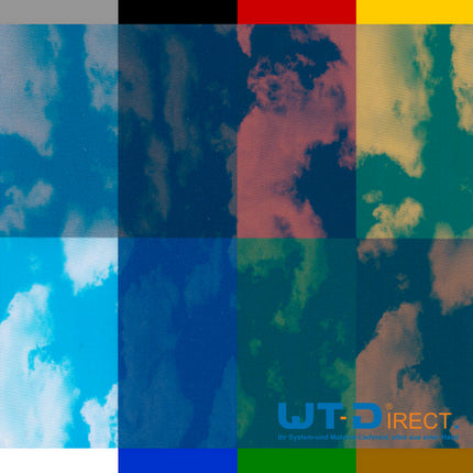 Wassertransferdruck Folie Wolken in Blau I-078