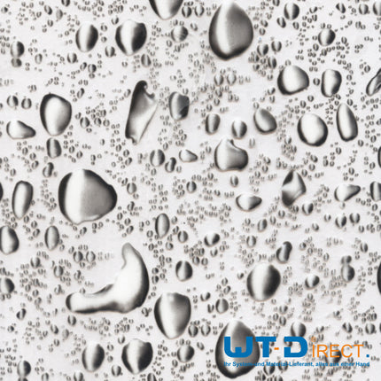 Wassertransferdruck Folie Wassertropfen Schwarz I-090-4