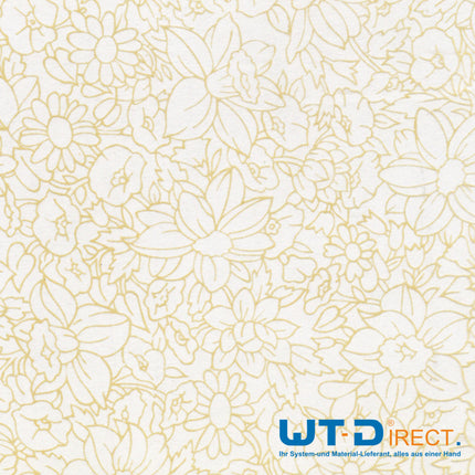 Wassertransferdruck Folie Flower Gold I-104