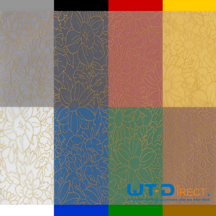 Wassertransferdruck Folie Flower Gold I-104