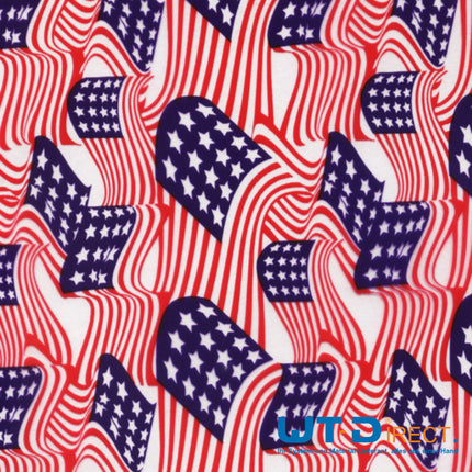 Wassertransferdruck Folie US Flags I-136