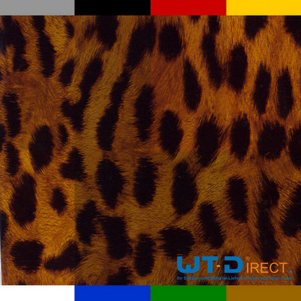 Wassertransferdruck Folie Gepard mit gelben Hintergrund I-141