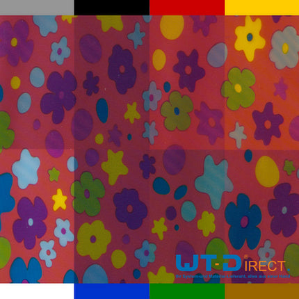 Wassertransferdruck Folie Flower Bunt I-142