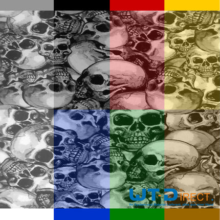 Wassertransferdruck Folie Totenkopf Groß I-251
