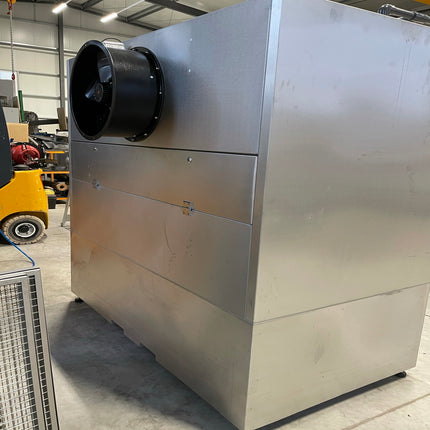 Wasserwandspritzstand aus Edelstahl