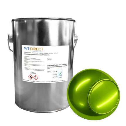 Silberschutzlack Lime Grün 1K für SprayVerchromen - WT-Direct