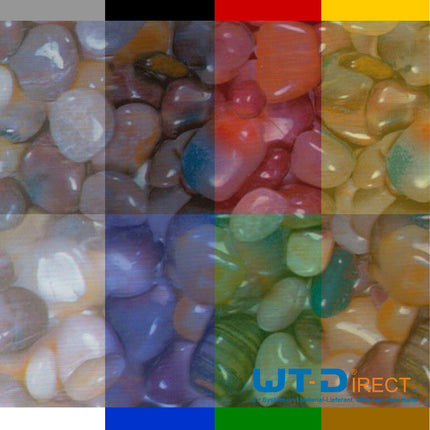 Wassertransferdruck Folie Steine Bunt in 3 D M-8801