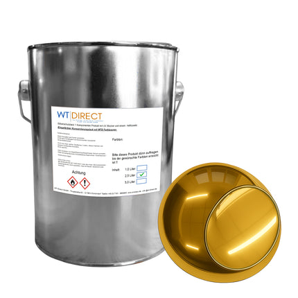 Silberschutzlack Gold 1K für SprayVerchromen - WT-Direct