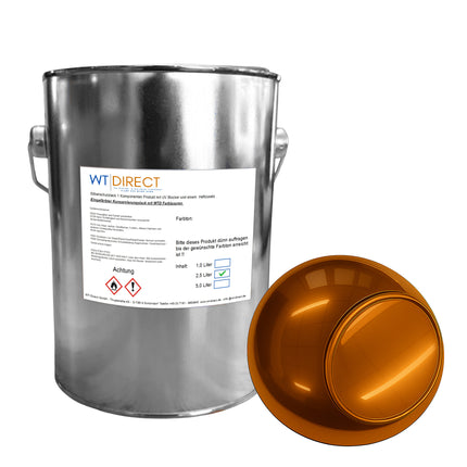 Silberschutzlack Orange Gold 1K für SprayVerchromen - WT-Direct