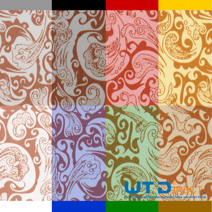 Wassertransferdruck Folie Henna Grob Kupfer PI-145