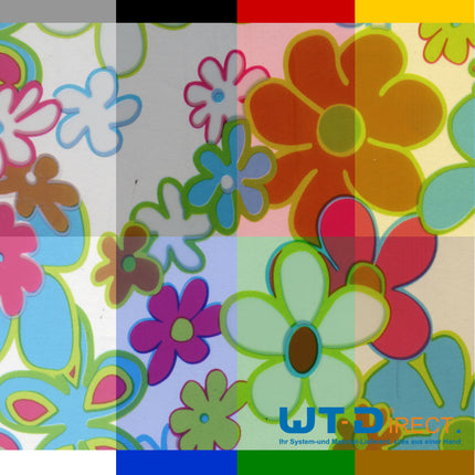 Wassertransferdruck Folie Flower in Grob PI-156