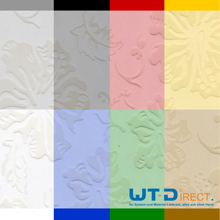 Wassertransferdruck Folie Flower Grob Weiß PI-224