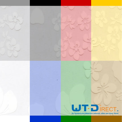 Wassertransferdruck Folie Flower Grob Weiß PI-242