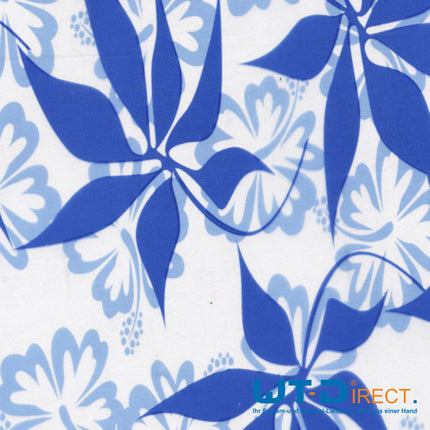 Wassertransferdruck Folie Blumen Blau Groß PI-284-6