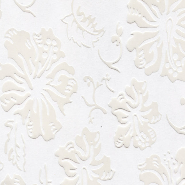 Wassertransferdruck Folie Flower Grob Weiß PI-224