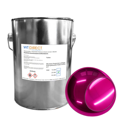 Silberschutzlack Pink 1K für SprayVerchromen - WT-Direct