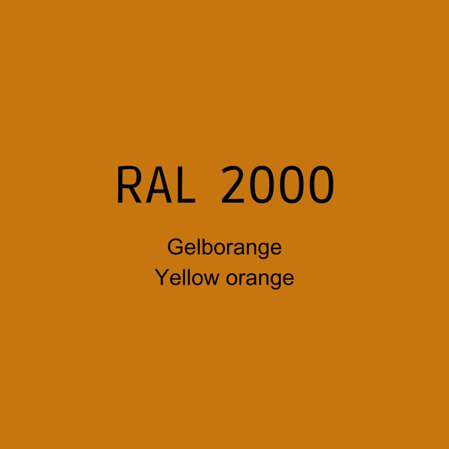 RAL 2000 Gelborange in 1K Lack