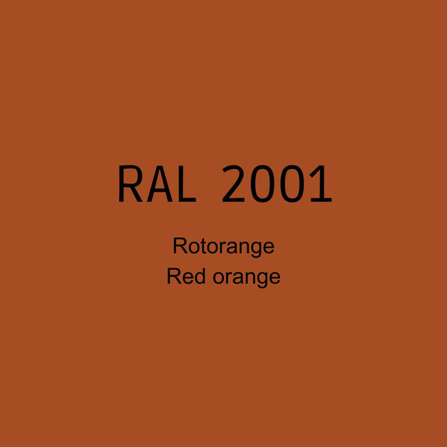 RAL 2001 Rotorange in 1K Lack