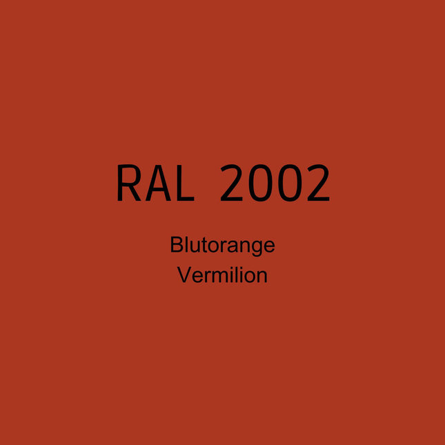 RAL 2002 Blutorange in 1K Lack