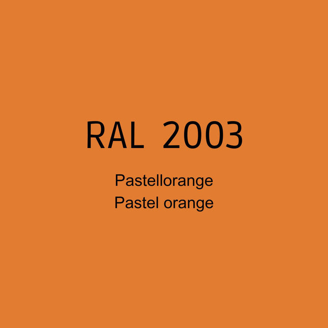 RAL 2003 Pastellorange in 1K Lack