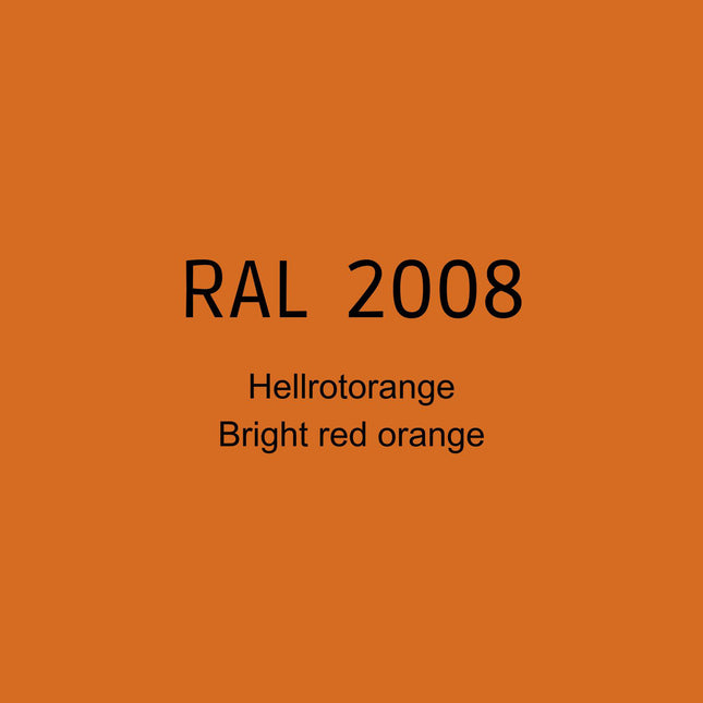 RAL 2008 Hellorange in 1K Lack