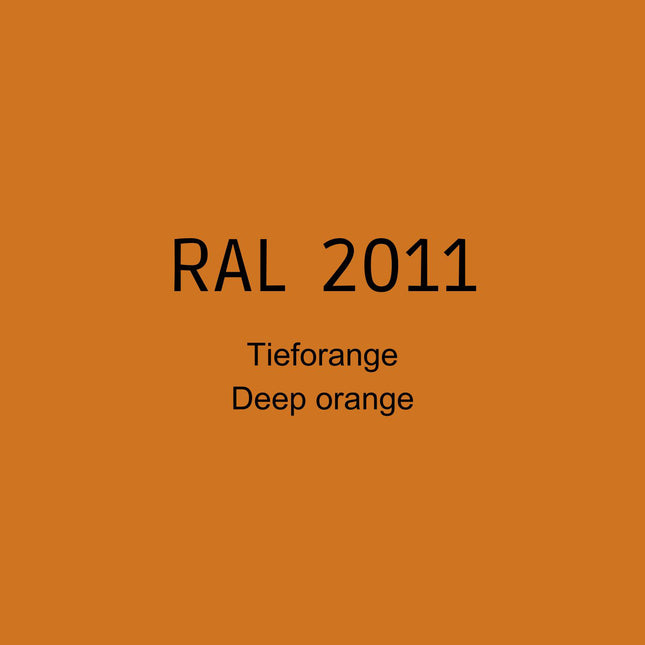 RAL 2011 Tieforange in 1K Lack