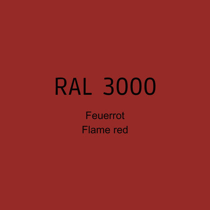 RAL 3000 Feuerrot in 1K Lack