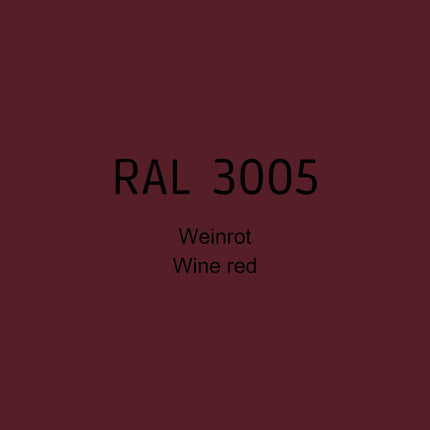RAL 3005 Weinrot in 1K Lack