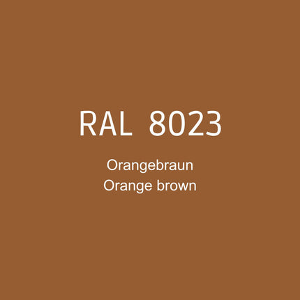 RAL 8023 Orangenbraun in 1K Lack
